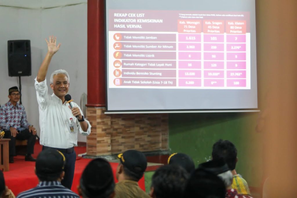 Ganjar Dorong Kades dan Camat Gandeng Perusahaan, untuk Ikut Ngopeni Keluarga Miskin