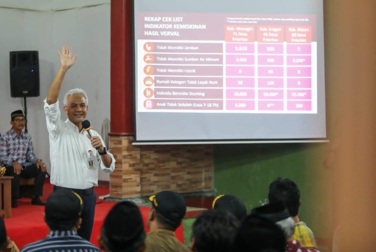 Ganjar Dorong Kades dan Camat Gandeng Perusahaan, untuk Ikut Ngopeni Keluarga Miskin