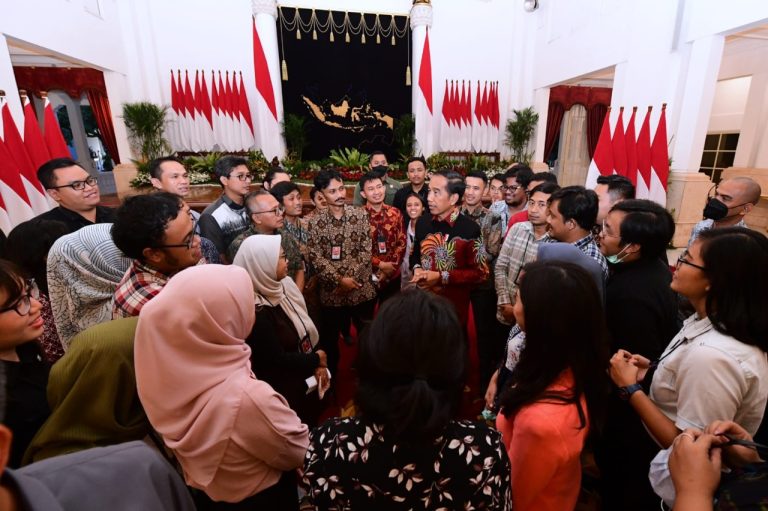 Presiden Jokowi Silaturahmi dengan Wartawan Istana