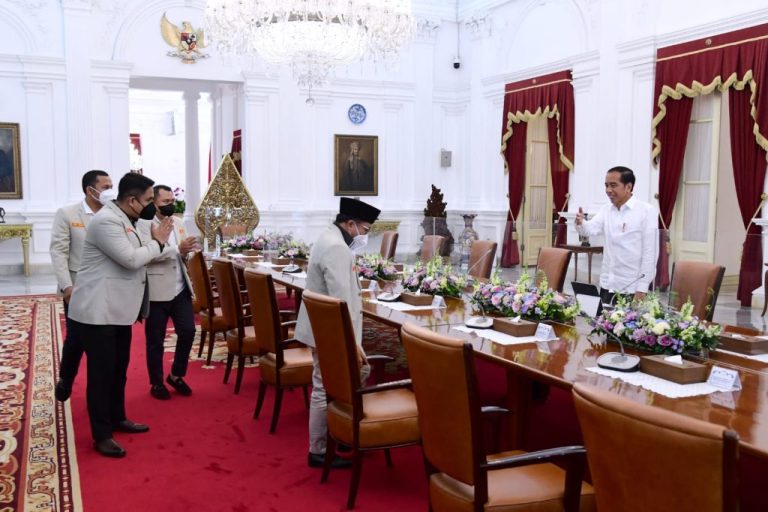 Temui Presiden Jokowi, PP Pemuda Muhammadiyah Dukung Pembangunan IKN (Foto: Dok BPMI Setpres RI)