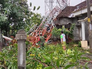 Pohon dan Tower Tumbang, Putting Beliung Terjang Empat Desa di Kecamatan Bulu