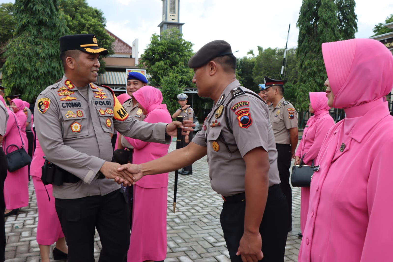 Sebanyak 17 Perwira dan 54 Bintara Polresta Pati Mendapat Kenaikan Pangkat