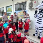 Tawa Riang Murid PAUD Bintang Kecil Warnai Sat Lantas Polresta Pati