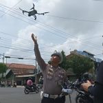 Ditlantas Polda Jateng Lakukan Uji Coba ETLE Drone di Kudus