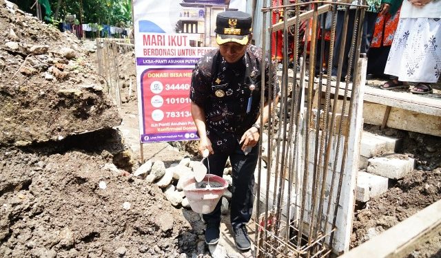 Panti Asuhan Muhammadiyah Pati Bangun Gedung Baru, Pj Bupati Letakkan Batu Pertama