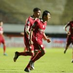 Selebrasi tim Persis Solo d laga lawan Persija Jakarta. (Foto: dok media Persis)