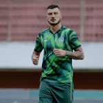 Yevhen Bokhasvili dalam sesi latihan di Stadion Maguwoharjo Sleman. (Foto: Dok Media PSS)