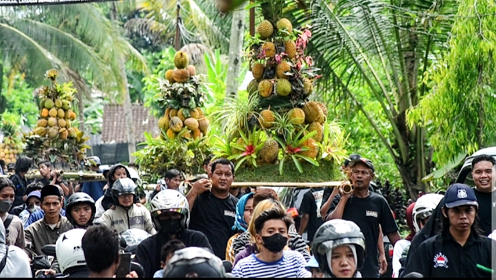Grebeg Gunungan Durian, Ribuan Warga Padati Festival Tandurian Bojong