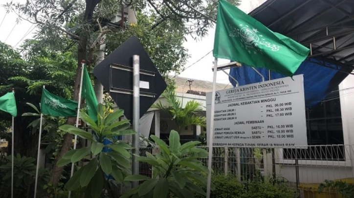 Puncak 1 Abad NU, GKI Sidoarjo Buka Posko untuk Tempat Istirahat Jamaah