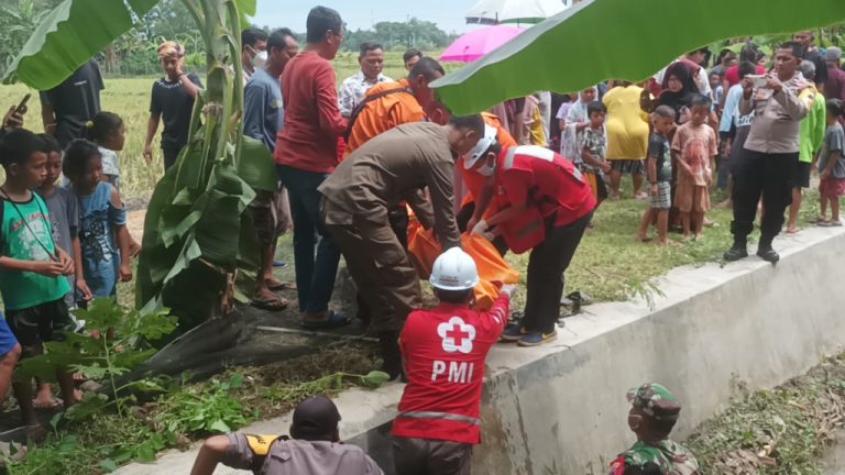 Seorang Kakek dari Dusun Depok Selatan Ditemukan Tak Bernyawa di Saluran Irigasi
