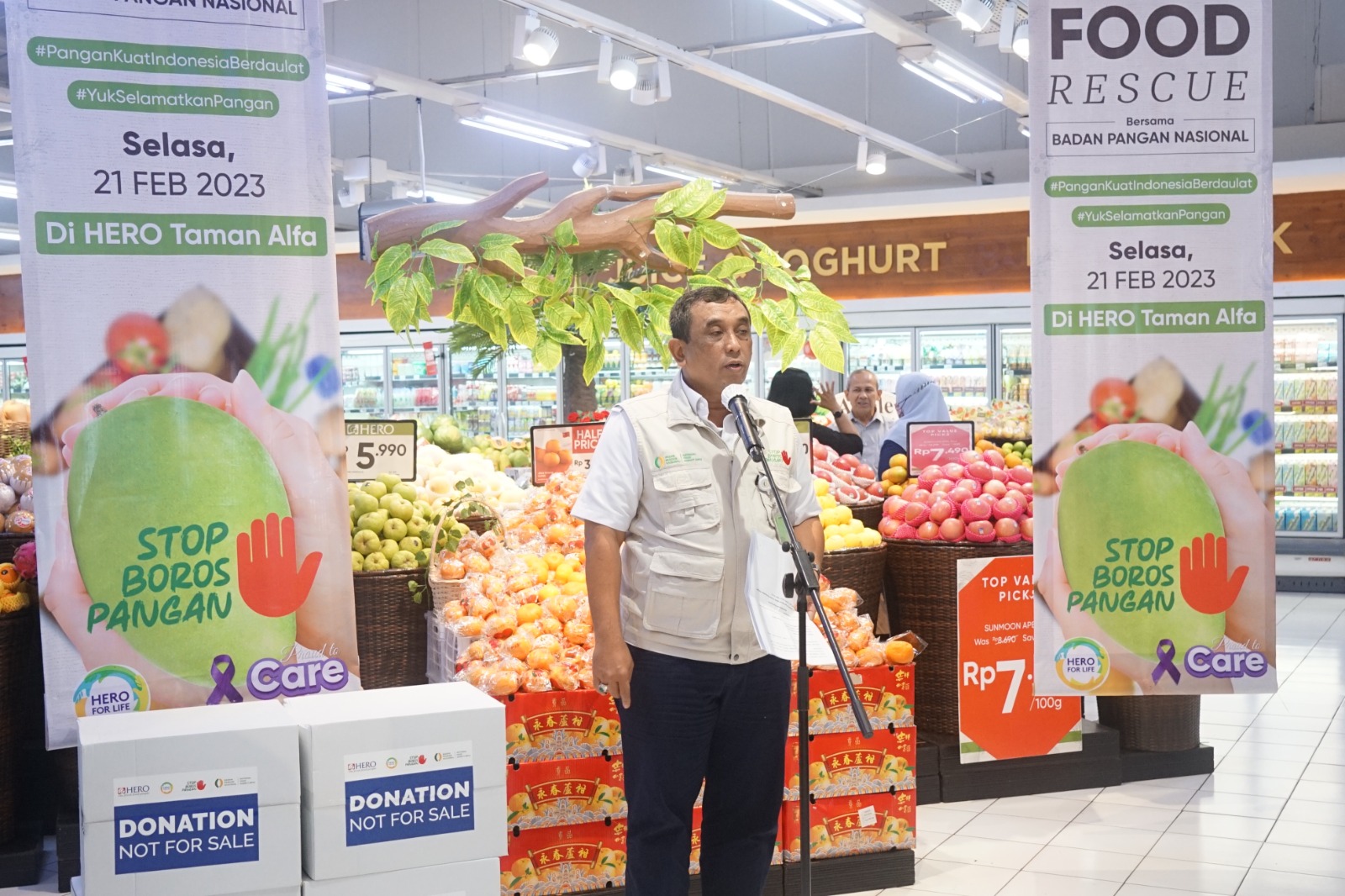 Bapanas Gandeng Hero Supermarket dalam Gerakan Food Rescue