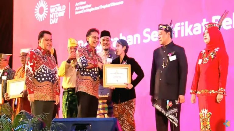 Bebas Frambusia, Cilacap Diganjar Penghargaan dari Kemenkes (Foto: Dok Infokom Cilacap)