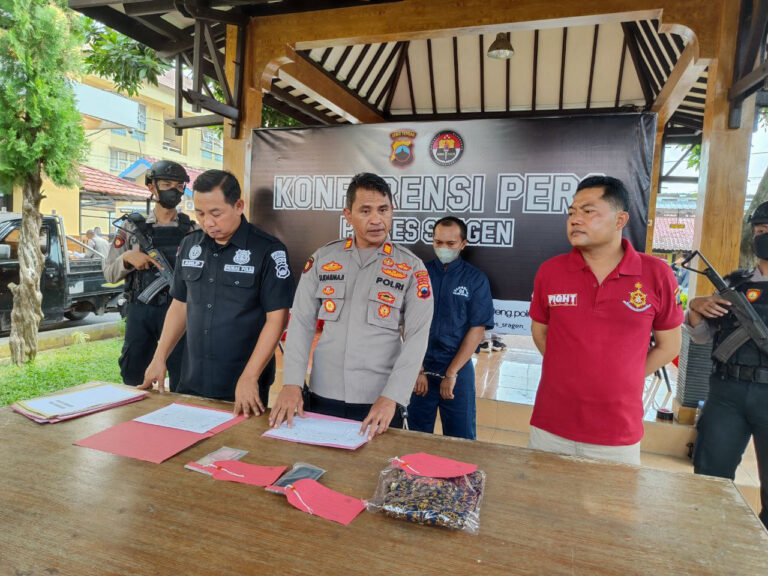 Bobol Warung Kopi, Bagong Ditangkap Satresktrim Polres Sragen