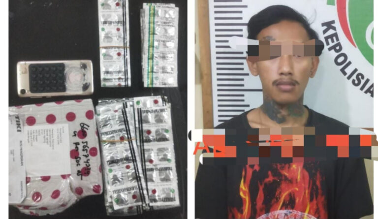 Satresnarkoba Polres Sragen Amankan Pengedar Ribuan Butir Obat Keras