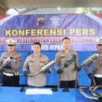 Hasil OKLLC, Polres Jepara Musnahkan Ratusan Knalpot Brong