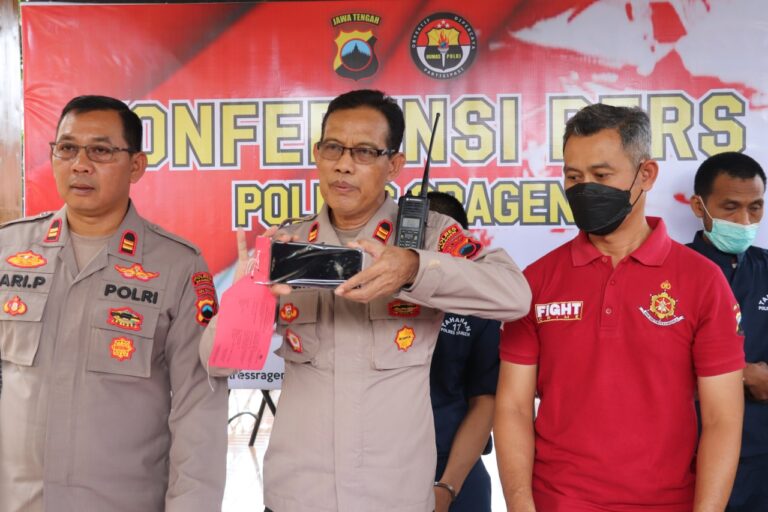 Pelaku Pencurian Dibekuk Tim Gabungan Resmob Polres Sragen