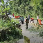 Longsor Jalan Utama Simo – Klego Mulai Ditangani