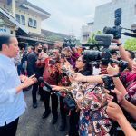 Presiden Jokowi Ajak Pemred Blusukan ke Pasar di Kota Medan