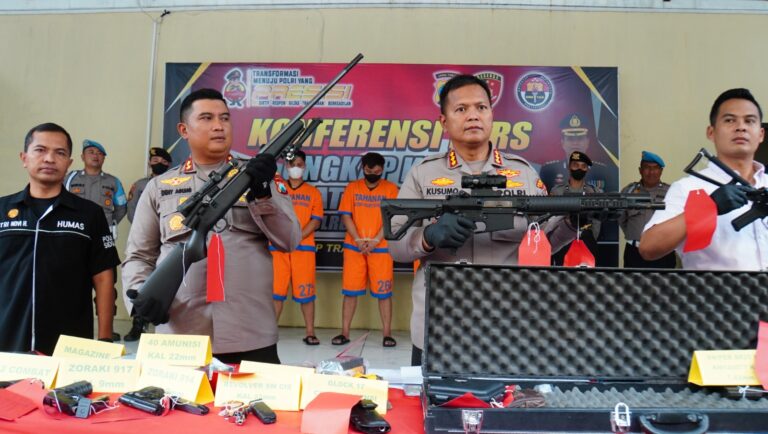 Satreskrim Polresta Sidoarjo Ungkap Jual Beli Senpi Ilegal