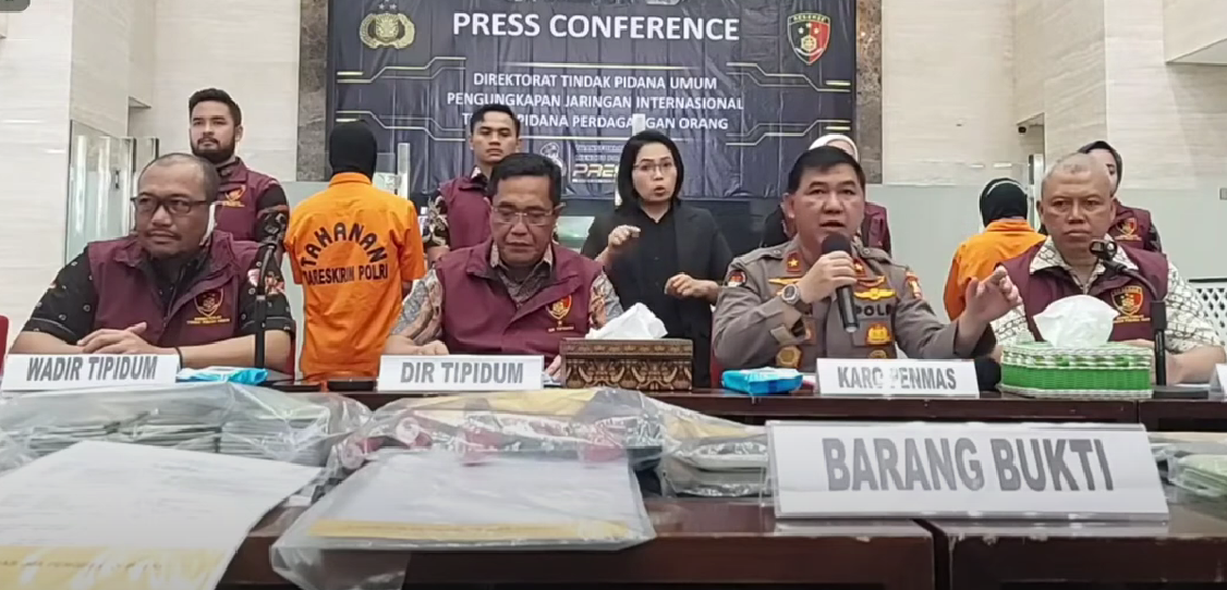 Bareskrim Ungkap Perdagangan Orang Jaringan Internasional, Modus Bekerja Gaji Tinggi