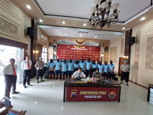 Satreskrim Polresta Pati Ringkus Enam Tersangka Bandar Togel