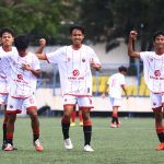 Selebrasi Safin Pati FC U-15 pada laga lawan Indonesia Muda FA Semarang. (Foto : Dok Media SPSS)