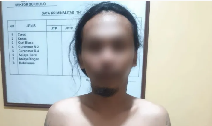 Polresta Pati Tangkap Pelaku yang Sempat Buron Usai Bacok dan Nyaris Bakar Mantan Istrinya