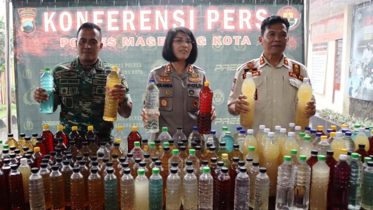 Polres Magelang Kota Berhasil Amankan 844,3 Liter Miras
