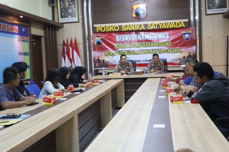 Selama Ramadhan, Polres Grobogan Minta Pemilik Kafe Karaoke Tutup
