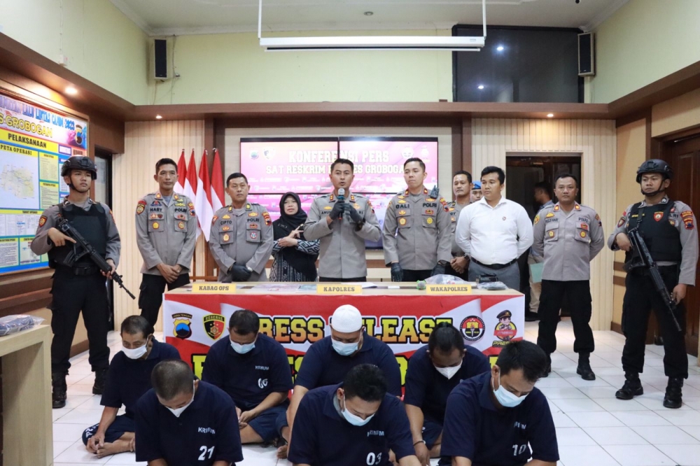 Jelang Ramadhan, 14 Pelaku Kriminal Diamankan Polres Grobogan