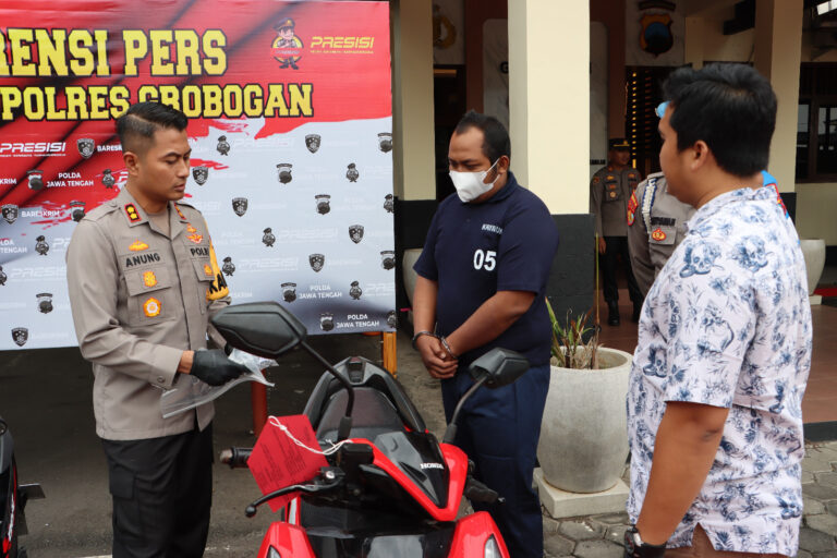 Aksi Konyol Pelaku Pencurian, Berakhir di Jeruji Polres Grobogan
