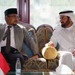 Menag Yaqut Cholil Qoumas bertemu dengan Menteri Haji dan Umrah Arab Saudi Tawfiq F Al Rabiah.