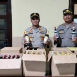 Polsek Muntilan Gagalkan Peredaran Miras dan Sita Barang Bukti