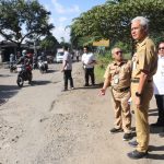 Gubernur Cek Tiga Titik Perbaikan Jalan Provinsi Solo-Purwodadi