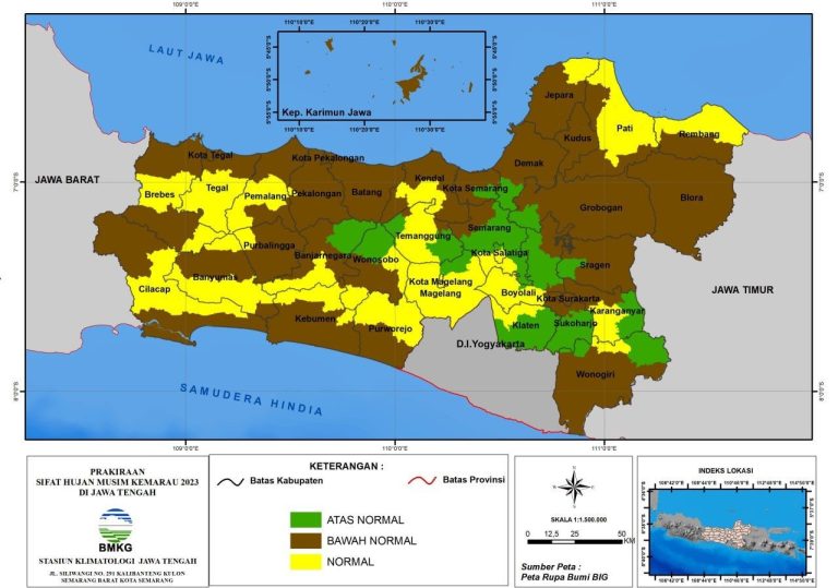 Musim Kemarau Jateng Diprakirakan Mulai Mei 2023