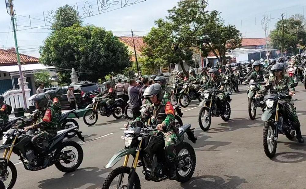 Ratusan Babinsa Jajal Motor Dinas Baru Pemberian dari Kemhan