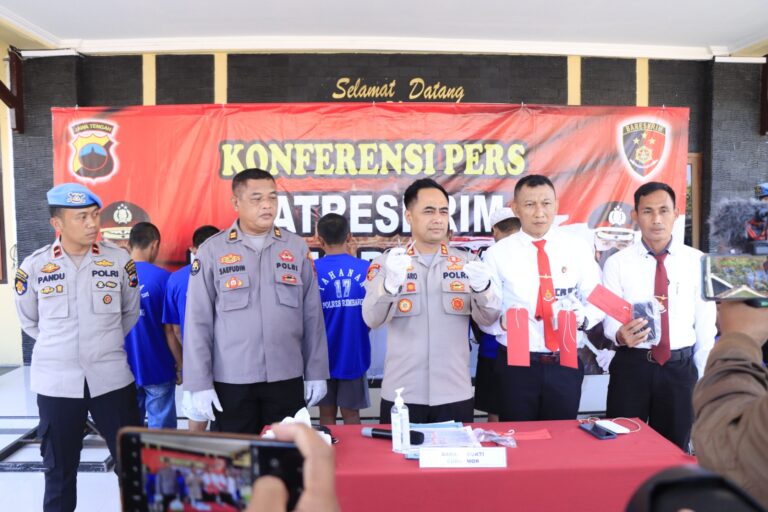 Komplotan Curanmor Lintas Provinsi di 69 TKP Dibekuk Polres Rembang