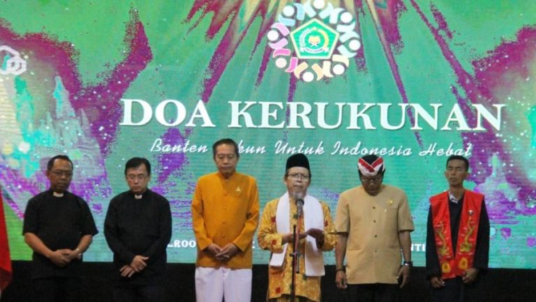 Doa Kerukunan, Tokoh Agama Banten Sepakat Tidak Gunakan Rumah Ibadah untuk Politik Praktis