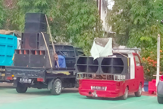 Geber Sound System Besar Saat Sahur, Tiga Unit Mobil Diamankan Satlantas Polres Rembang