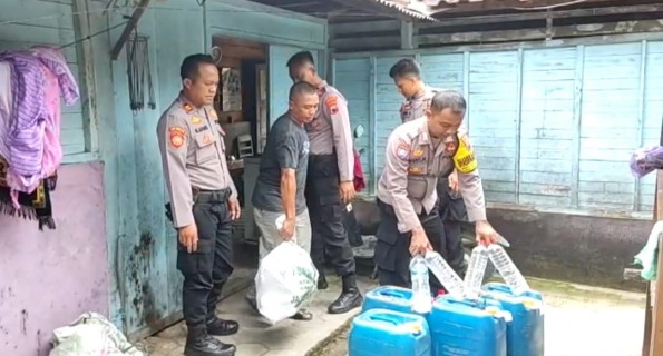 Sentra Produsen Arak Rumahan di Plumpungan Dirazia Polres Grobogan