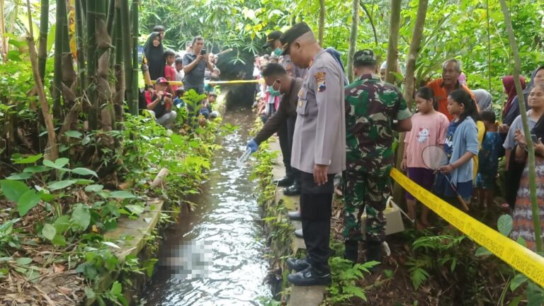 Mayat Bayi Ditemukan di Saluran Irigasi Purbalingga