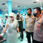 Kapolri Menjenguk Korban Kebakaran Depo Plumpang