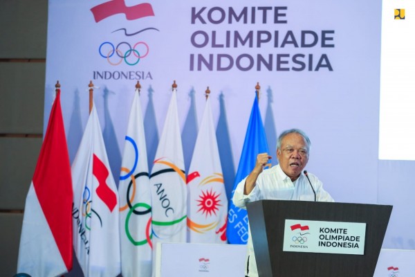 Menteri PUPR, Berkomitmen Dukung Pengembangan Olahraga Melalui Pembangunan Sarana Olahraga