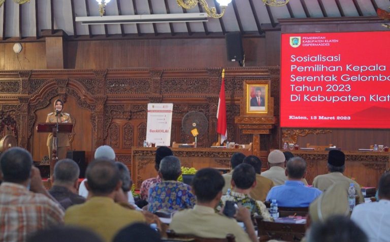 Bupati Klaten : Pastikan Pilkades Serentak Tetap Digelar