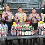 Jelang Ramadhan, Sat Samapta Polres Jepara Sita Ratusan Botol Miras