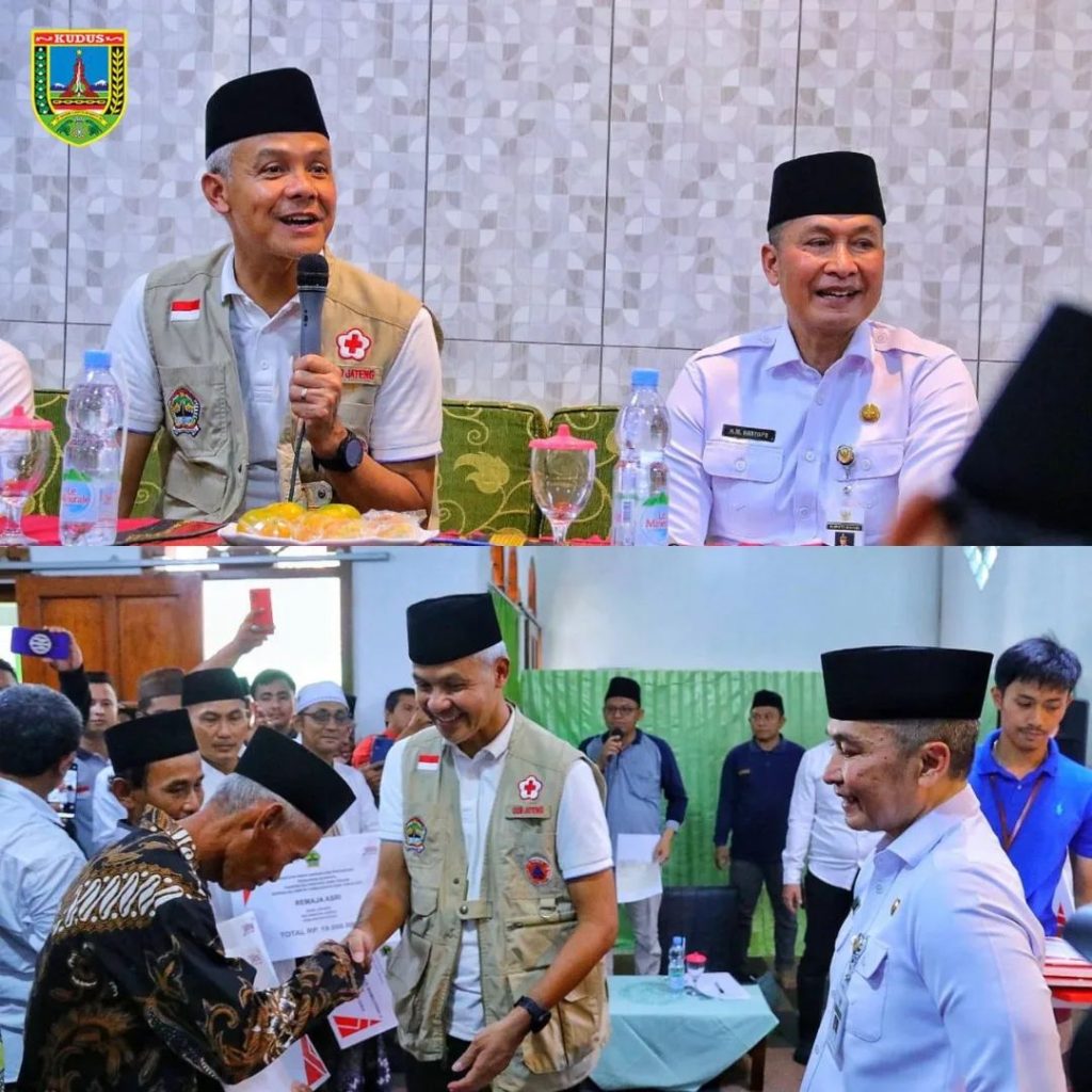 Kunjungi Kudus, Ganjar Membagikan Beragam Bantuan
