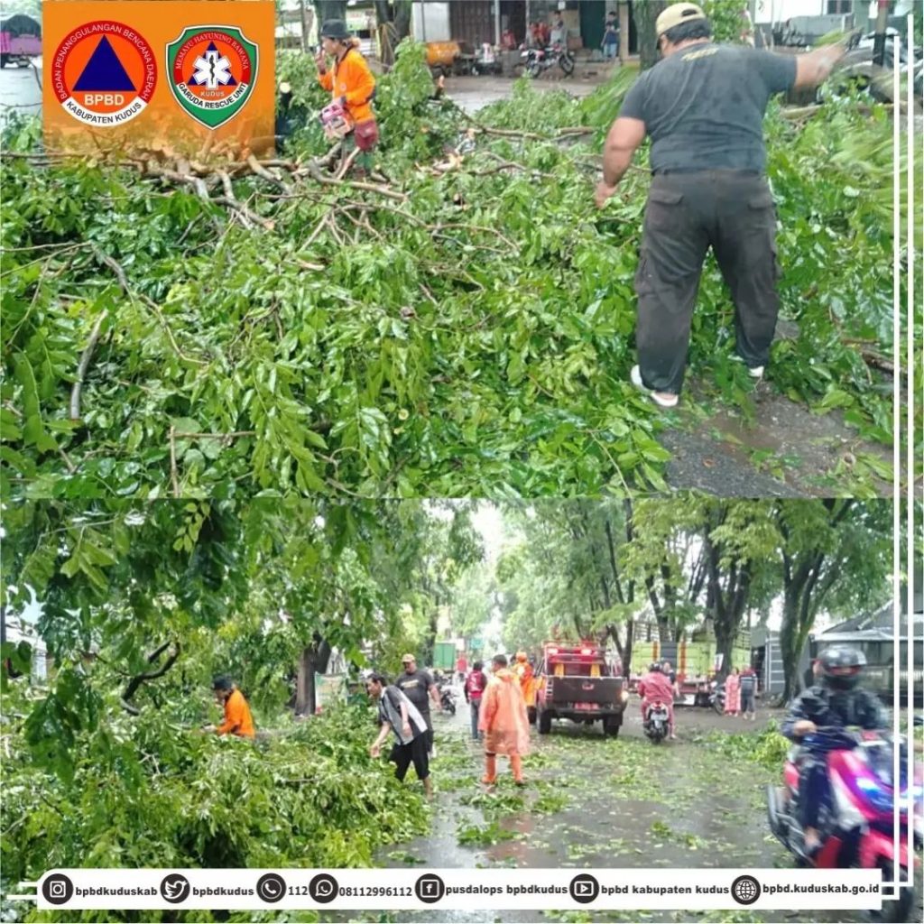 BPBD Minta Masyarakat Waspada, Cuaca Ekstrem Kembali Melanda Kudus
