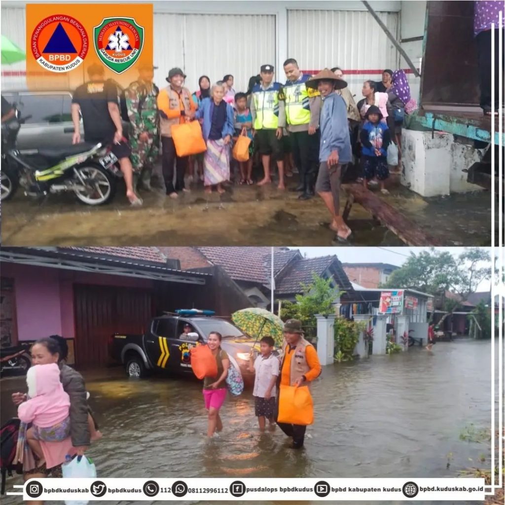 Banjir di Kudus Rendam 41 Desa, 19.275 Jiwa Terdampak