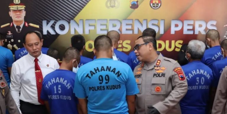 Dalam Sebulan, Polres Kudus Bongkar Belasan Kasus Pidana