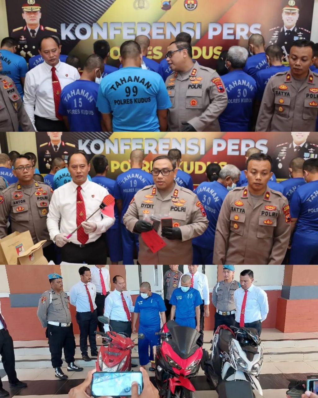 Dari Jumat Curhat, Polres Kudus Amankan 2 Pelaku Pencurian Handphone
